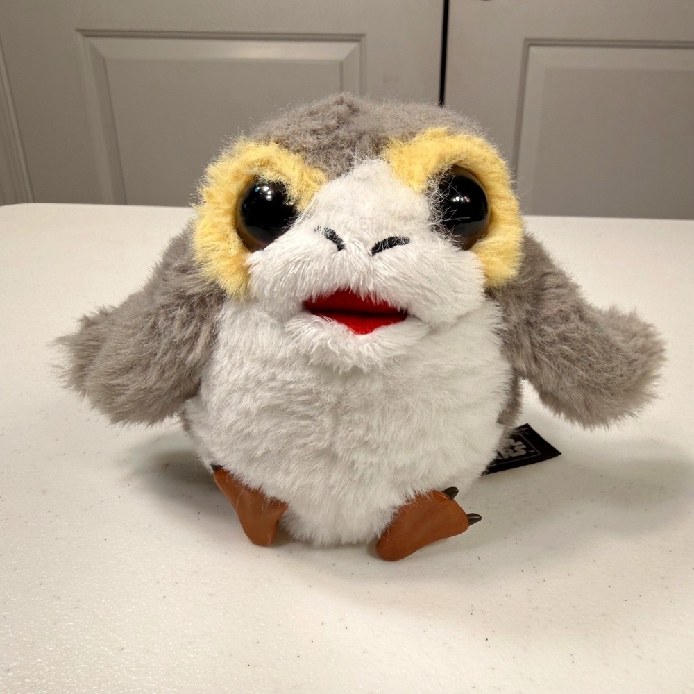 Disney Parks Star Wars Porg Magnetic Shoulder Plush Galaxy's Edge 5in No Plate